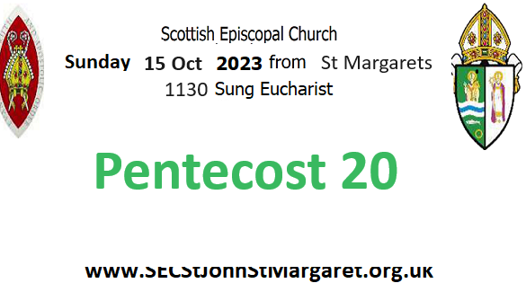 15 October 2023 - Pentecost 20