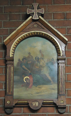 Station 7 - Jesus falls a second time under the cross